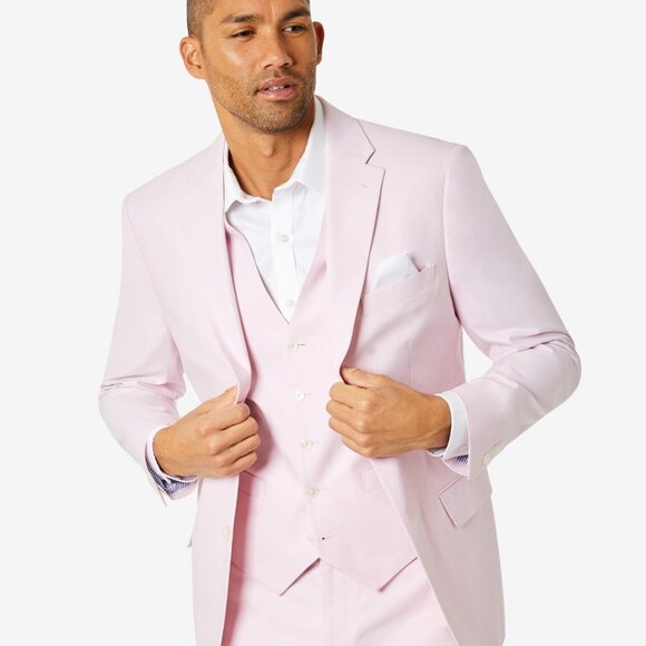 Tommy Hilfiger Mens Modern-Fit TH Flex Stret Light Pink 40S NWT - Picture 3 of 3